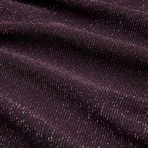 BNWT Lululemon Swiftly Tech Long Sleeve 2.0, Sparkle, Black Plum/Rainbow Lurex - Picture 3 of 6